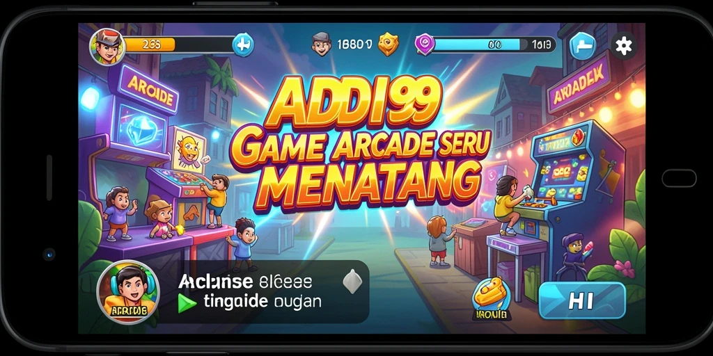 Tampilan antarmuka ADI99 dengan elemen Arcade yang menarik.