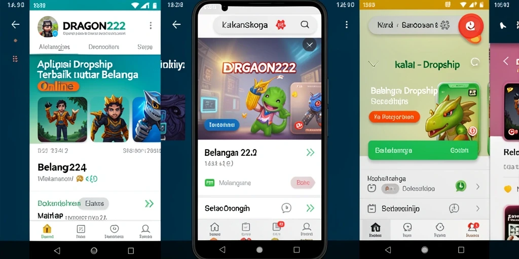 Antarmuka aplikasi DRAGON222 yang sederhana dan mudah digunakan.