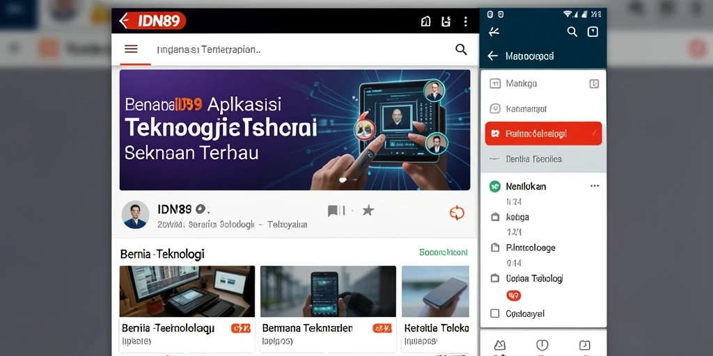 Tampilan antarmuka IDN89 yang menarik dan responsif.