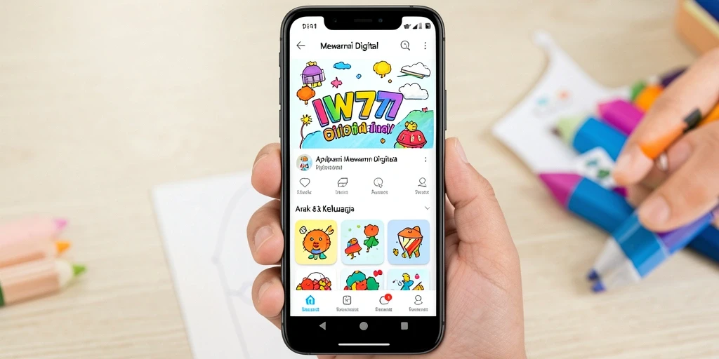 Antarmuka IW777 yang menarik dan user-friendly untuk anak-anak.