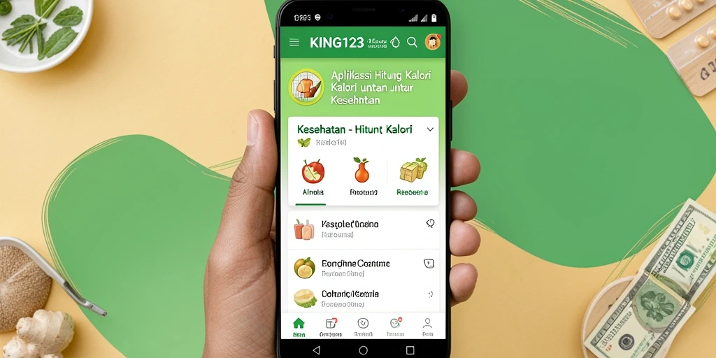 Tampilan antarmuka pengguna aplikasi KING123 yang modern dan fungsional.