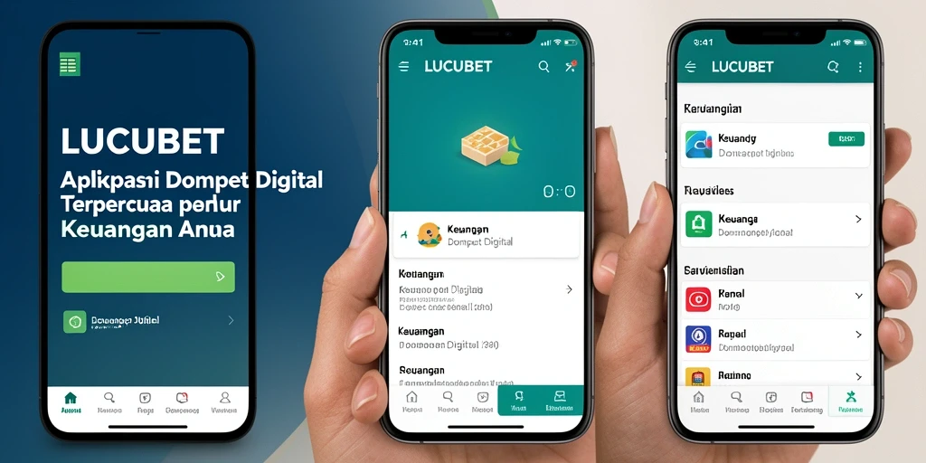 Antarmuka pengguna LUCUBET yang sederhana dan intuitif.