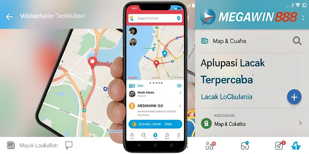 Tampilan antarmuka MEGAWIN888 untuk lacak lokasi yang sederhana dan efektif.