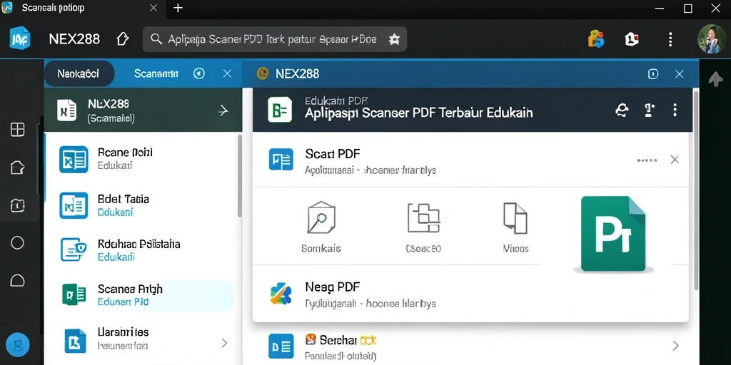 Antarmuka NEX288 yang intuitif dan fungsional untuk Scanner PDF.